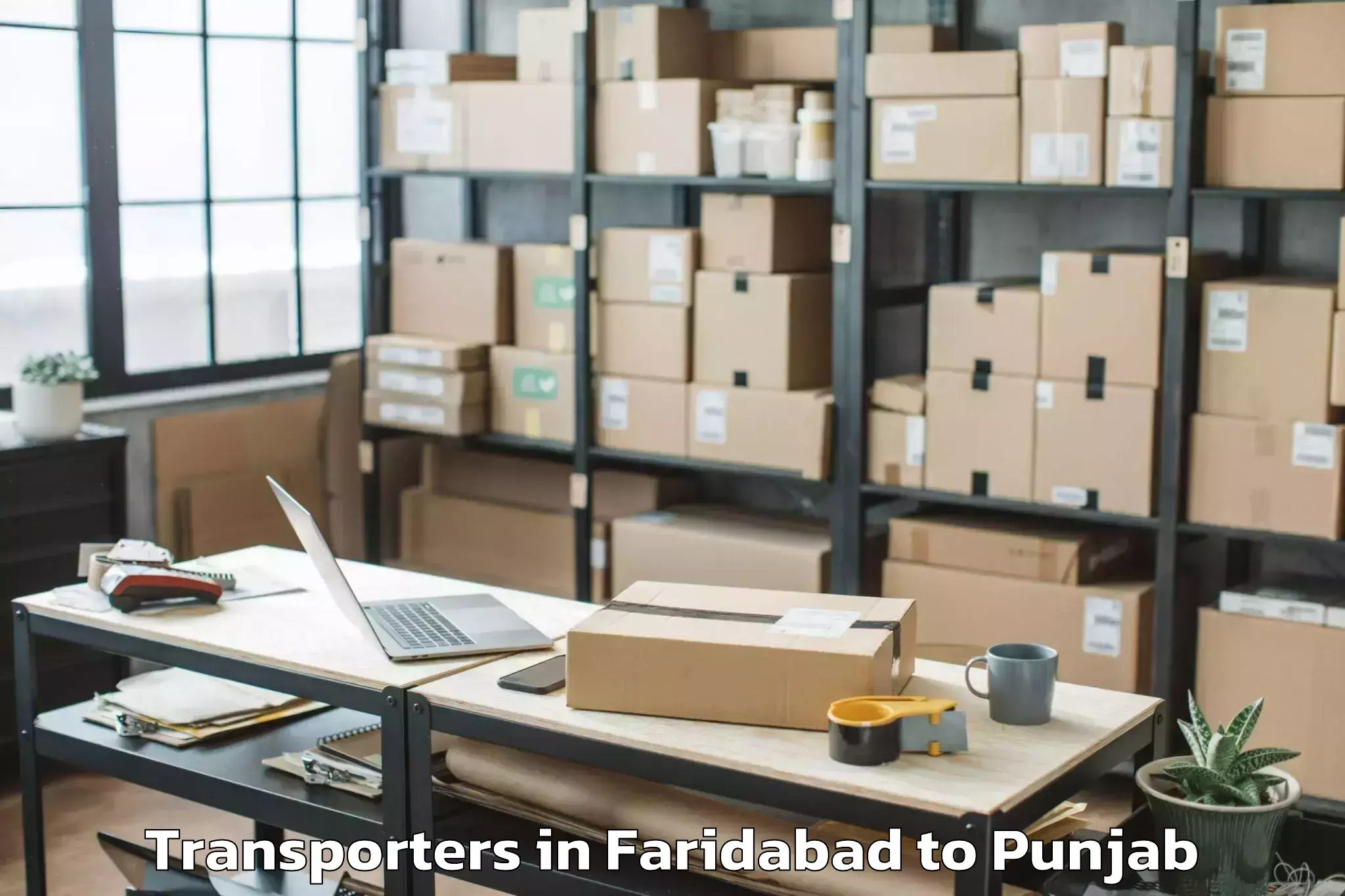 Easy Faridabad to Rampura Phul Transporters Booking